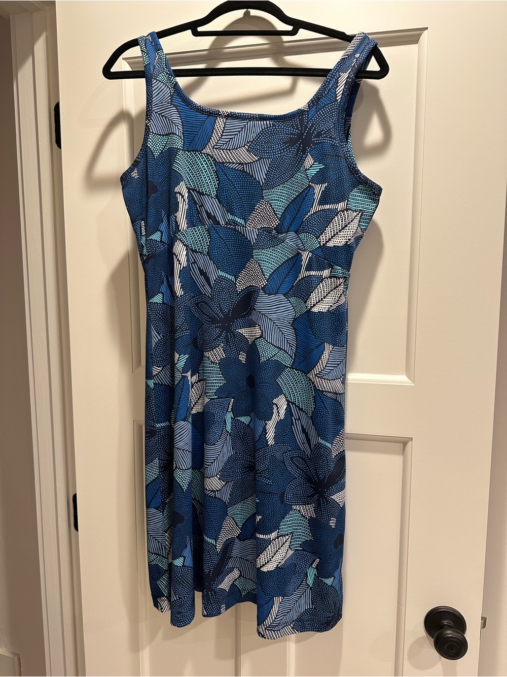 Columbia PFG Freezer III Blue Multi-Tone Floral Tank Dress
